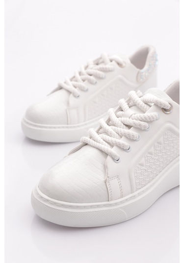 Dgn B3000 Kadin Sneakers Ayakkabi Beyaz