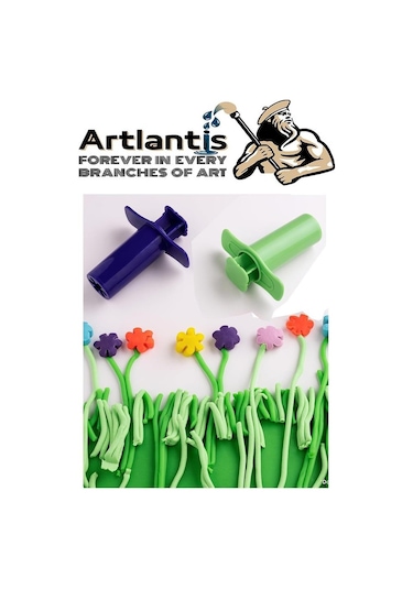 Oyun Hamuru Kalıbı Merdane Silindir Kesici Ve Enjektör Seti 9 Parça 1 Paket Okul Kreş Ana Sınıfı Etkinlik Okul Öncesi