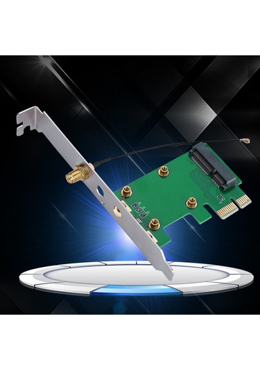 Yaozixa Mini Pcı-e'den Pcı-e'ye Dönüştürücü Kart - 3.3v/5v Desteği, 12.2cm Baffle, Anten Tesisatı, Sürücü Gerektirmeyen Masaüstü Adaptörü