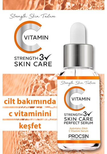Procsın C Vitamini Aydınlatıcı Ve Ton Eşitleyici Bakım Serumu 20 ML