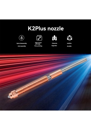 Nayomiglow Creality K2 Plus Nozul Hızlı Değiştirme Nozul Takımı Sertleştirilmiş Çelik Tasarım Creality K2 Plus 3d Yazıcı İçin 2 Adet 0,4 Mm Nayomiglow Creality K2 Plus Nozul Hızlı Değiştirme Nozul Takımı Sertleştirilmiş Çelik Tasarım Creality K2 Plus 3d Yazıcı İçin 2 Adet 0,4 Mm