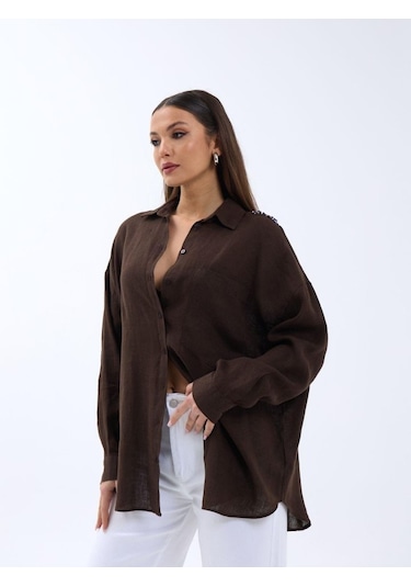 The İstanbul 7399 Gömlek-kahve Kahve