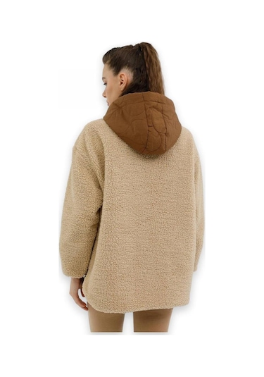 Lumberjack Ct2008 Hannah Teddy Jacket Camel Kadın Ceket Camel