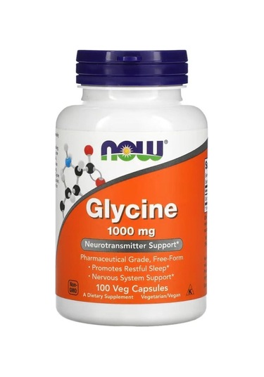 Now Foods, Glycine, 1,000 Mg, 100 Veg Capsules