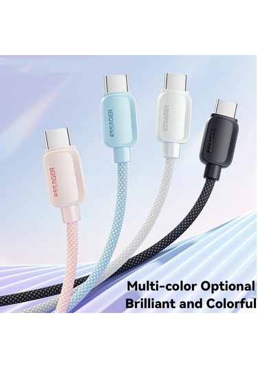 Cbtx Essager 1 M A-C 7 A 100 W T Usb-A Type-c Hızlı Şarj Kablosu