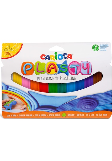 Carioca Plasty Kurumayan Oyun Hamuru 12 Renk - 150gr