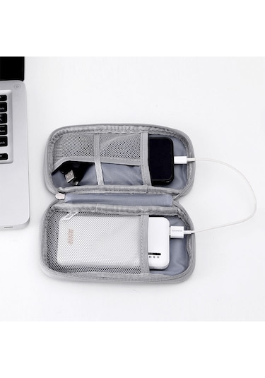 Dianbao Kulaklık Dijital Veri Kablosu Saklama Çantası Gri 1 Adet
