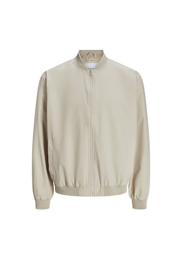 Jack & Jones Erkek Beyzbol Yaka Bomber Ceket - Charge - 12268608 Moonbeam Çok Renkli