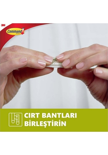3M Command 17201-4PK Cırt Bant Orta Boy