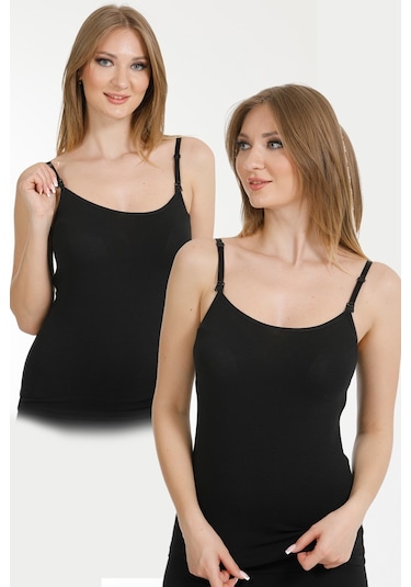 2li Hamile Emzirme Atleti Siyah-siyah Siyah - Siyah