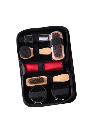 Homyl Unısex Yetişkinler Için Ayakkabı Bakımı Ve Lehçe Kiti Siyah