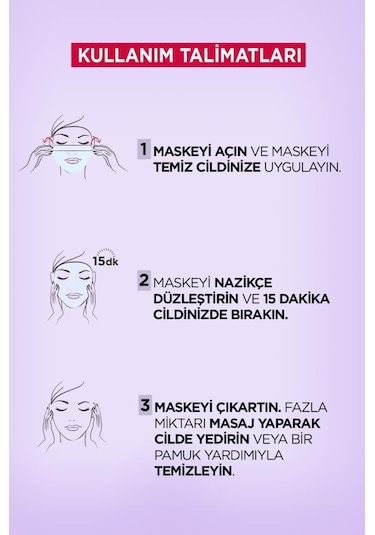 L'Oreal Paris Revitalift Filler Dolgunlaştırıcı Serum Maske 3'lü