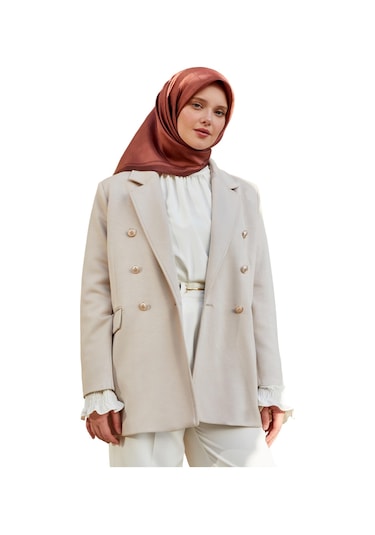 Kadın Spor Blazer Ceket Bej