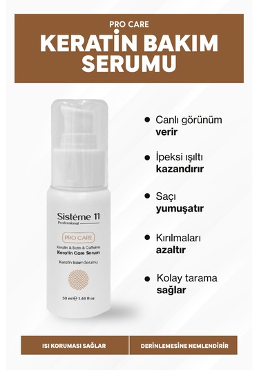 Sistéme 11 Keratin Bakım Serum 50 Ml