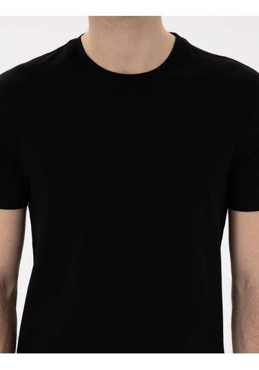 Pierre Cardin Erkek Siyah Tişört Basic 50302560-vr046 Siyah