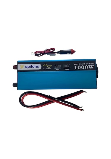Epilons 12v 1000w Tam Sinus İnverter 220v Çevirici Taşınabilir Güç Kaynağı