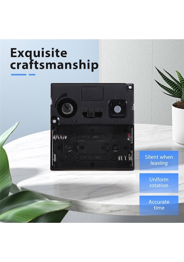 Kuvars Sarkaçlı Saat Mekanizması, Kolları Ve Müzik Kutusu Hoparlörü