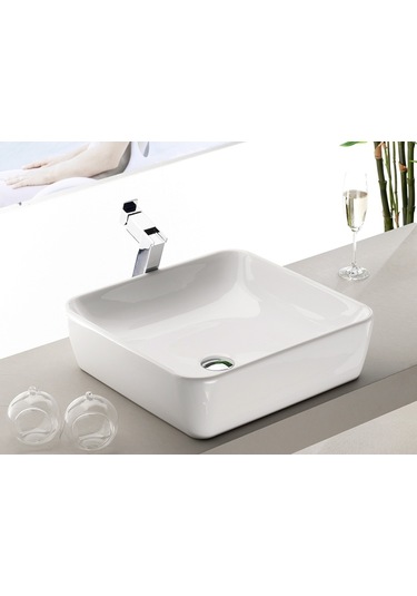 Turkuaz Seramik Cerastyle One 46 x 46 CM Tezgah Üstü Çanak Lavabo