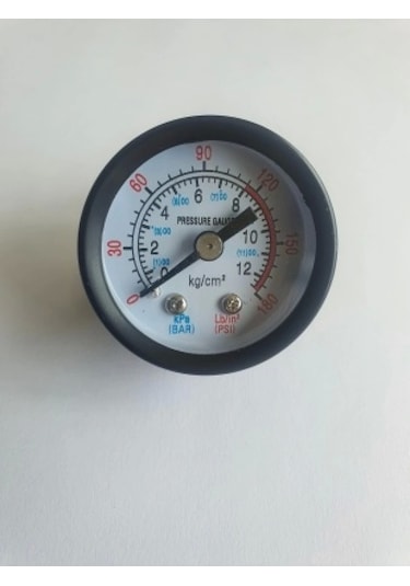 Ø 50 MM - 12 BAR 1/4 ARKADAN ÇIKIŞLI KUR TİP MANOMETRE