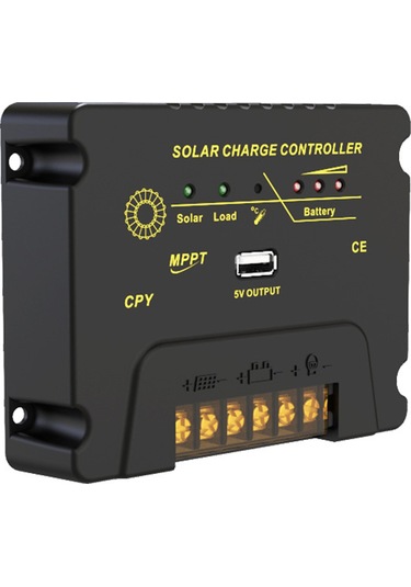 Yaozixa 20a Mppt Güneş Enerji Kontrolörü - 12v/24v Otomatik Tanıma, En Yüksek Verimli Akü Şarjı, 5v 1a Usb Çıkışı