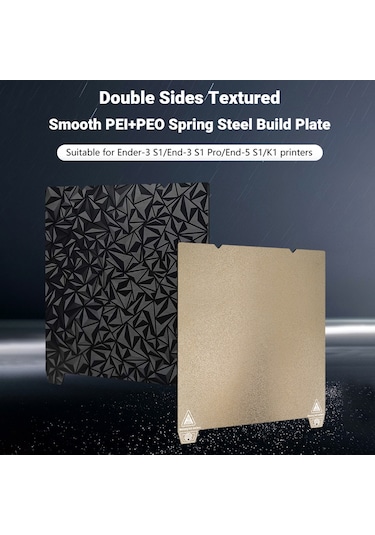 Youmex 235x235mm Peı/peo Boyalı Manyetik Çelik Levha, Ender-3 S1/s1 Pro/ender-5 S1/k1 İçin 3d Yazıcı Platformu Yumuşak Manyetik Olmadan