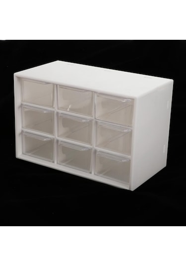 Trendooze Kutusu Katlı Izgara Eşyalar Düzenleyici Dolabı Depolama Depolama Çeşitli Çekmece Beyaz 9 3 - Pl