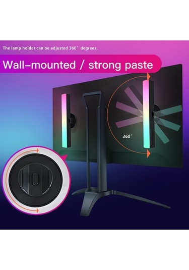 Sones Zm-021 Music Sync Led Bar Ortam Işığı Tv Tuya Masaüstü Atmosfer Lambası