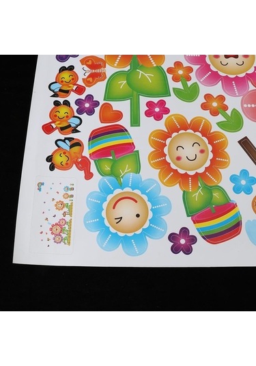 Pazly Yapışkanlı Suntek Sticker Pvc Kendinden Duvar Duvar Çiçek Ma Ahşap