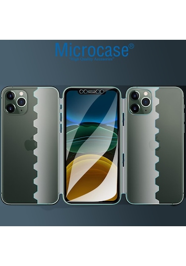 Microcase Apple Uyumlu iPhone 12 Mini Ön Arka Yan Koruma Full Body Film -Fl360