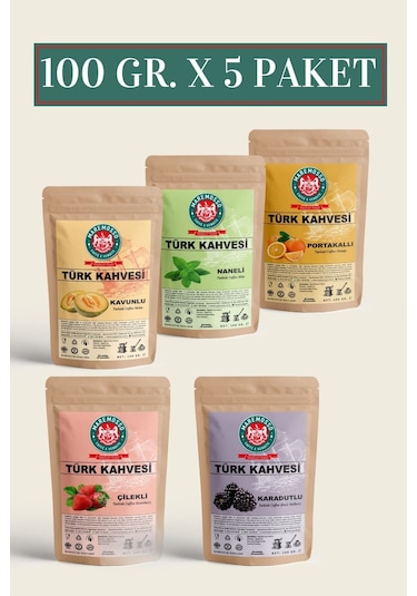 Mare Mosso Aromalı Türk Kahvesi Tanışma Seti 5 x 100 G