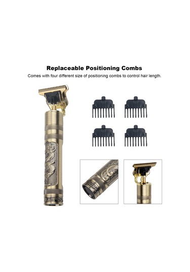 Vkemall "profesyonel Saç Kesme Makinesi - Şarjlı, Su Geçirmez, 4 Farklı Tarak İle"