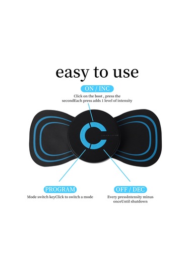 Skycity Usb Şarjlı Ems Nötral Masaj Aleti - Mini Taşınabilir Boyut, Omuz Ve Boyun İçin Akıllı Pulsasyon Teknolojisi, Ev Kullanıma Uygun Varsayılan