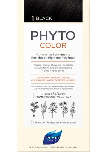 Phyto Phytocolor Bitkisel Saç Boyası No - 1 Siyah