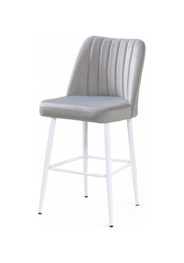 Ada Sandalye - Babyface Krem- Metal Beyaz Ayak Krem