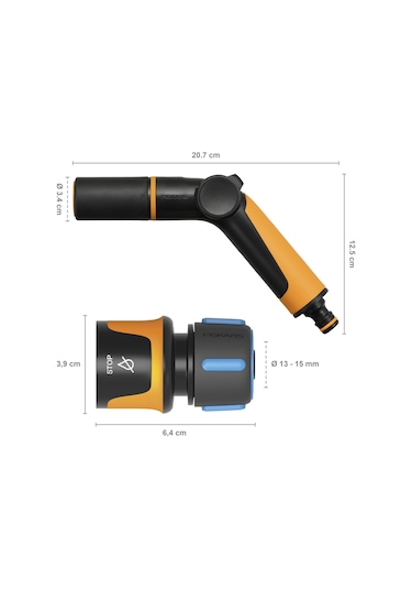 Fiskars Sulama Tabancası Ve 13mm Stoplu Hortum Bağlantısı S.53.hrt.fıs.1065493