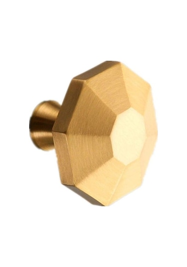 Çekmece Kulpu Tutucu Kapı Kolları Monotrou Mobilya Kulpları Vidalarla, 2, Altın Rengi Paket