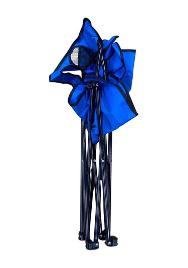 Rejisör Çantalı Kamp Piknik Sandalyesi Mavi