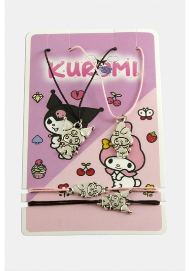 Csmtex 3 Best Friends Arkadaş Deri Set Kolye-renkli Çok renkli
