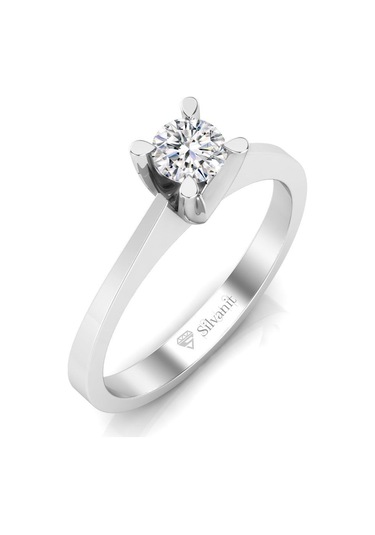0,40 Karat F Renk Uluslararası Sertifikalı Pırlanta Tektaş Yüzük (464658270)