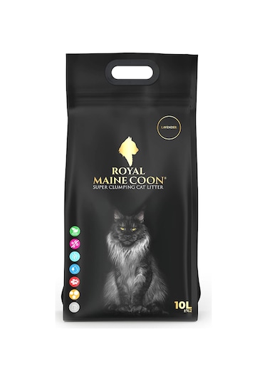 Royal Maine Coon Lavanta Kokulu Perlit Kedi Kumu 10 L
