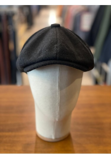 Hamze Peaky Blinders Tarz İngiliz Model Kaşe Kumaş Kasket Şapka Antrasit