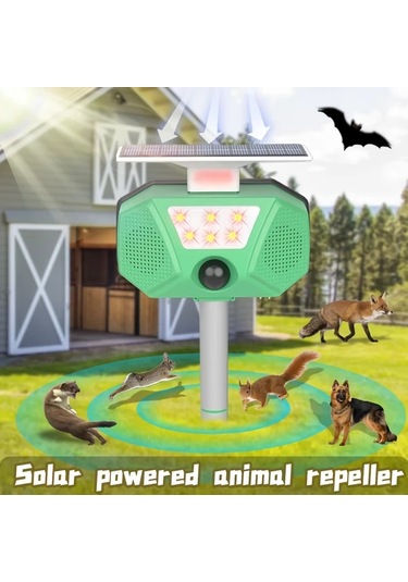 Willowhaven Sjz-027-2 Solar Ses Dalgası Hayvan Kovucu Bahçe Çiftlik Fare Sincap Kuş Savar