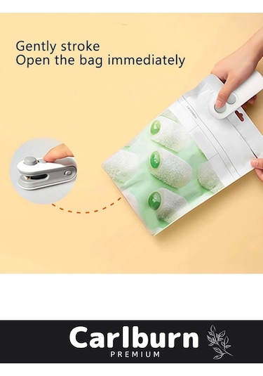 Özel Üretim Isınmaya Gerek Duymayan Kapama Kesme İşlevli 400mah Şarj Edilebilir Mini Poşet Kapatıcı