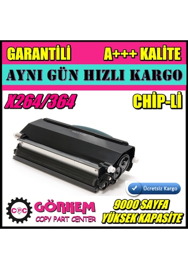 Lexmark X364 Toner Uyumlu (X264G11G)