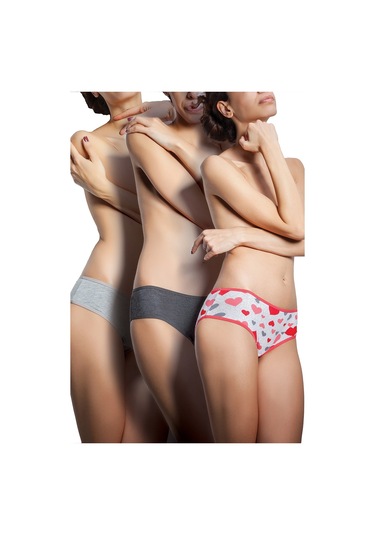 Miorre Kadın 3'lü Penye Slip 001