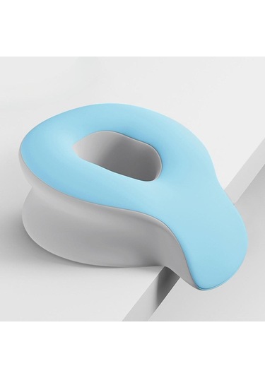 Suntek Yüz Beşik Yastığı Dinlenme Rahatla Yüzü Mavi-gri Mavi Gri Mavi - Gri