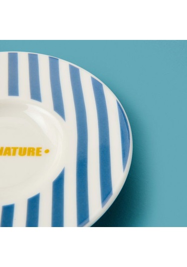Evidea Kitchen Love Nature Çay Tabağı - Mavi - 13 Cm Mavi
