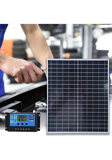 Fastbuy Dream011 1 Adet Güneş Paneli Seti 100a Kontrolcü 12v/24v Şarj Aleti Araç Kamp Telefon Laptop