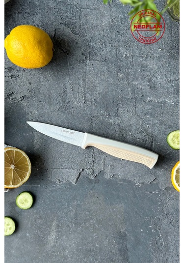 Neoflam Fika Microban Soyma Bıçağı Bej 8 Cm D-neofpk008