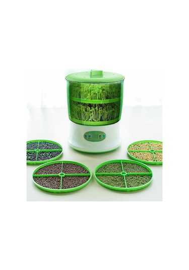 Suntek Fasulye Filiz Makinesi Mutfak 360 Derece 3-katman